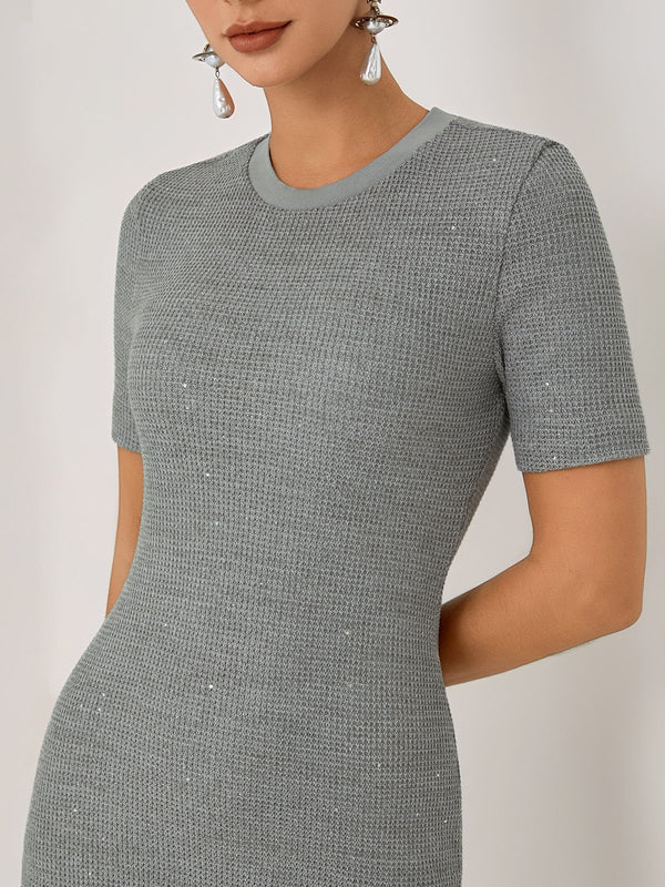 Gregoria - Knit Crew Midi Dress