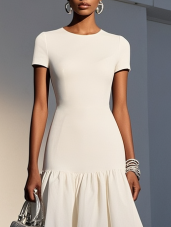 Opalia - Knit Cotton Midi Dress