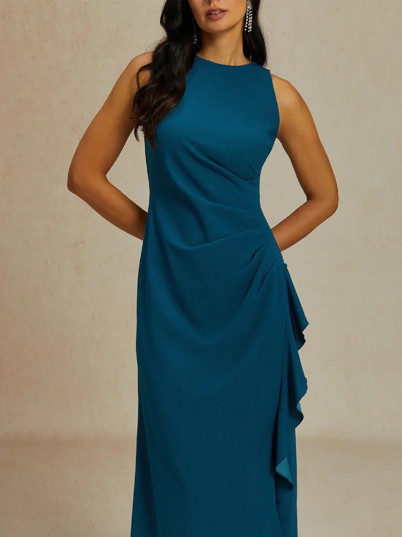 Yasmin - Stretch Formal Ruffle Dress
