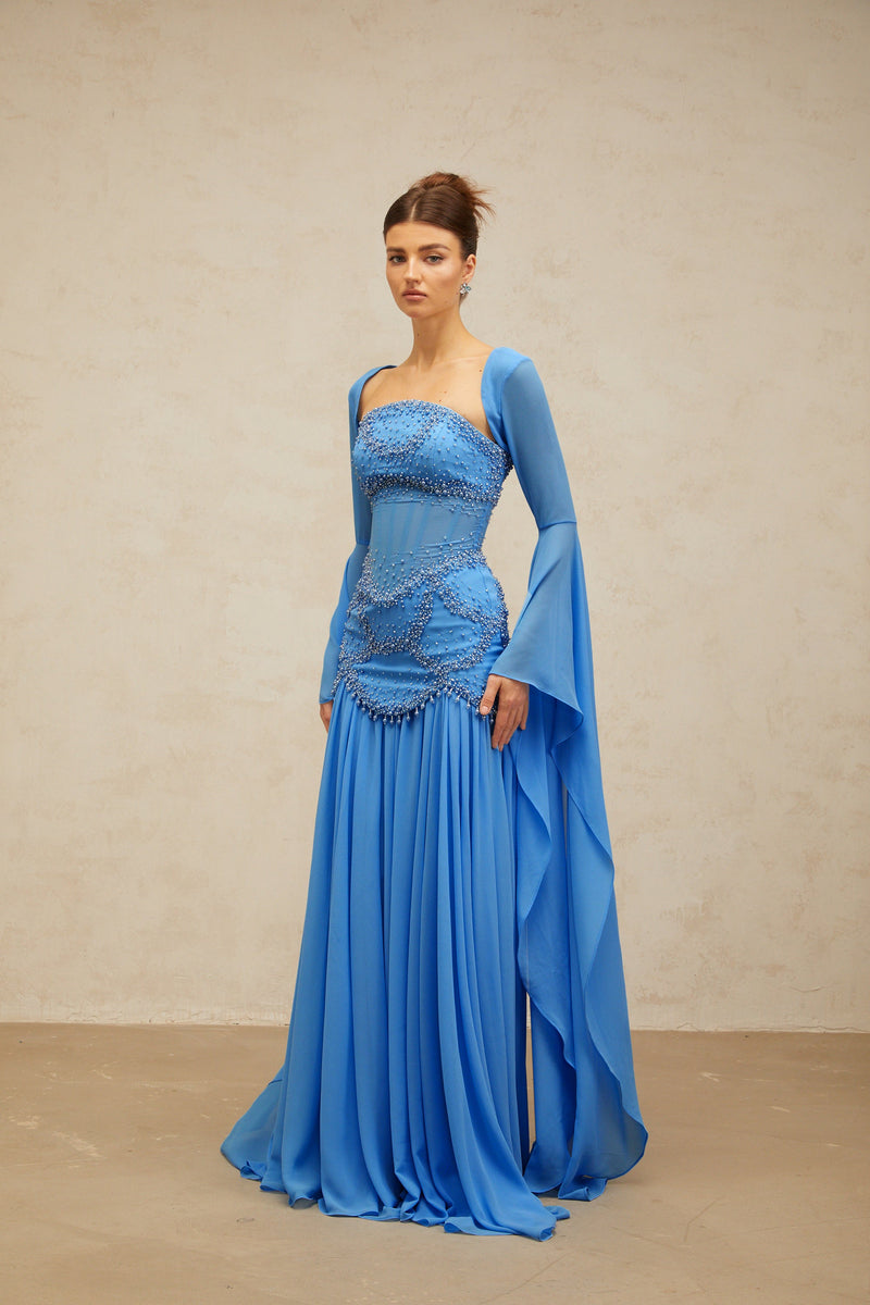 Xena - Faux Pearl Embellished Dress
