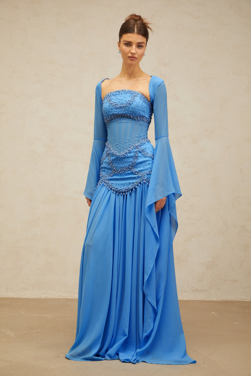 Xena - Faux Pearl Embellished Dress