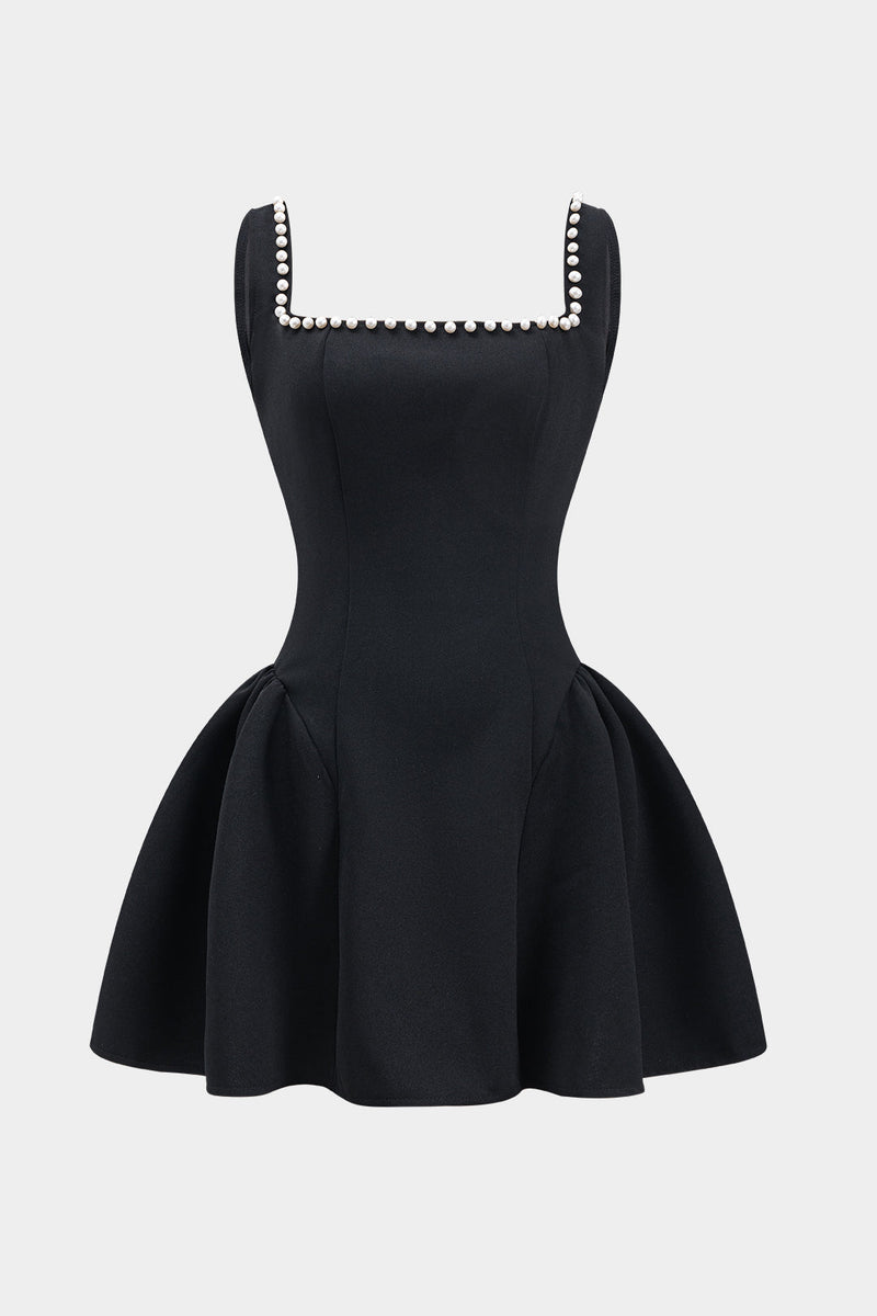 Scarlett - Pearl Pleated Zipper Dress
