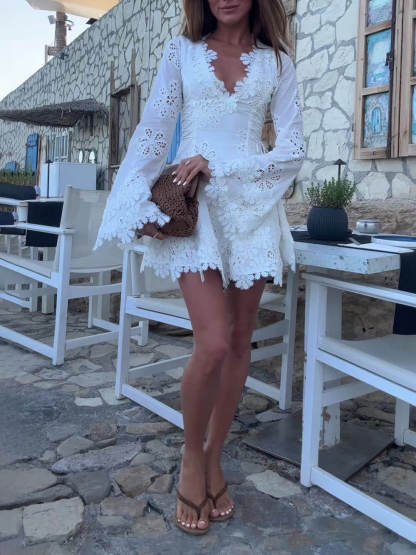 Zaria - Luxe Lace Mini Dress