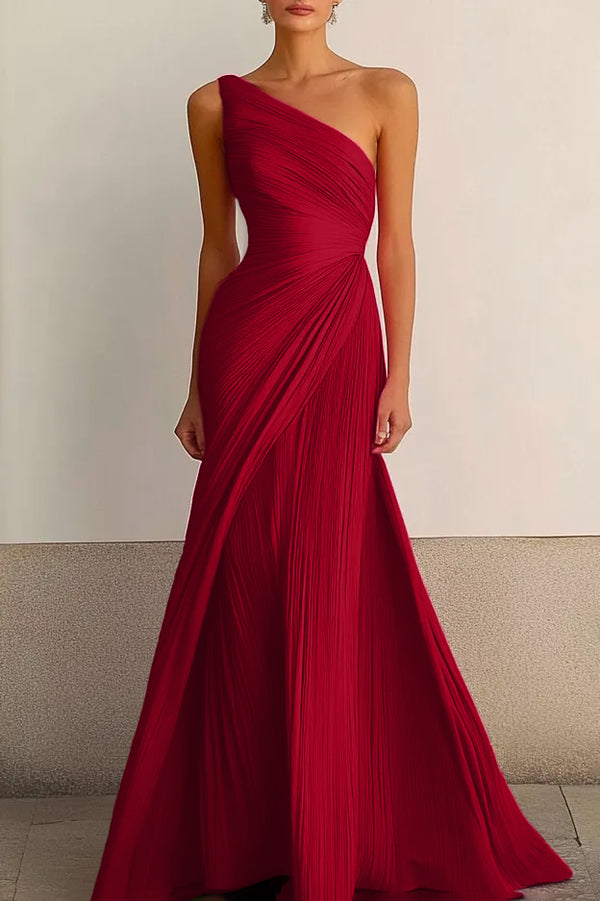 Mira -  One Shoulder Maxi Dress