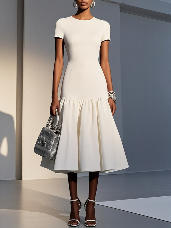 Opalia - Knit Cotton Midi Dress
