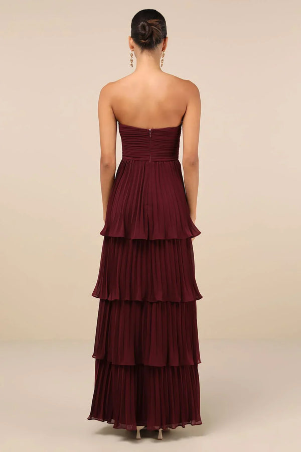 Layla - Midnight Plum Layered Dress