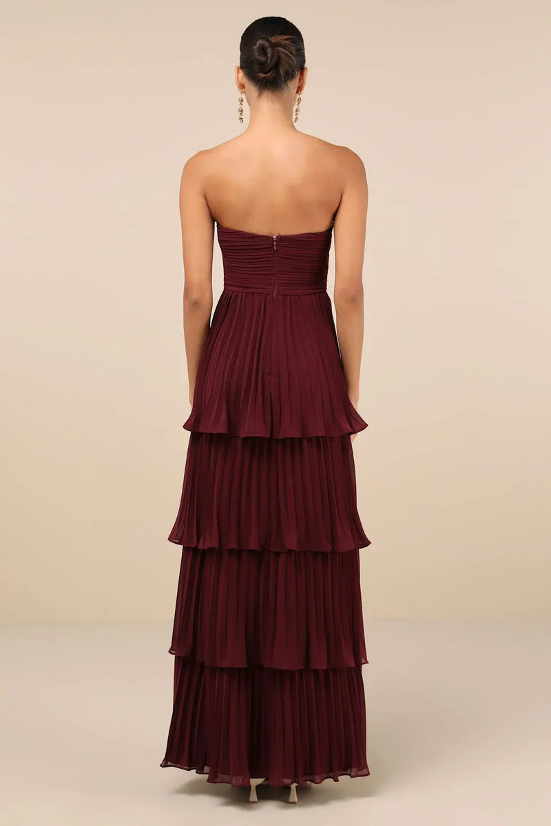 Layla - Midnight Plum Layered Dress