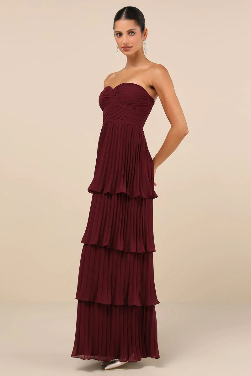 Layla - Midnight Plum Layered Dress