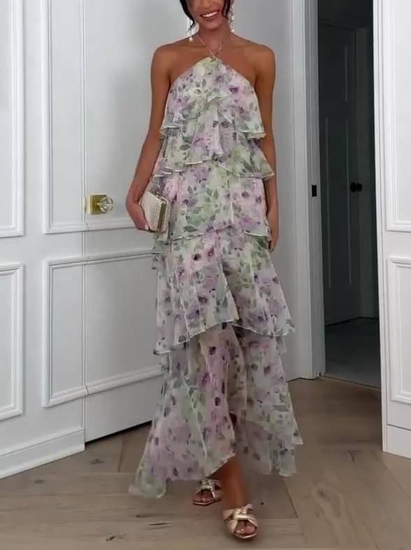 Carlotte - Multi Layered Ruffle Dress