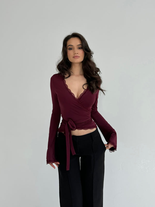 Ballerina basic top - bordeaux