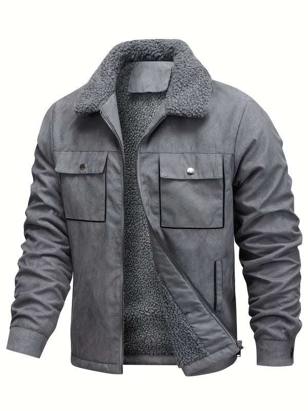 Jonas - Fleece Lining Fur Coat