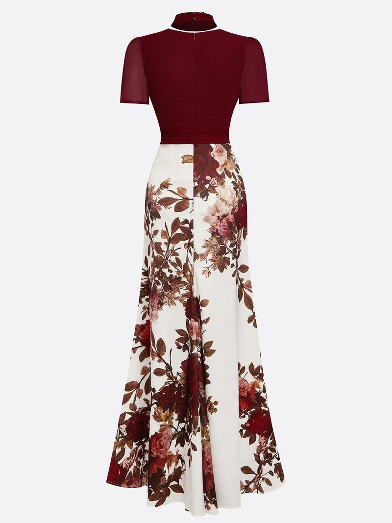 Winona - Lace Floral Maxi Dress