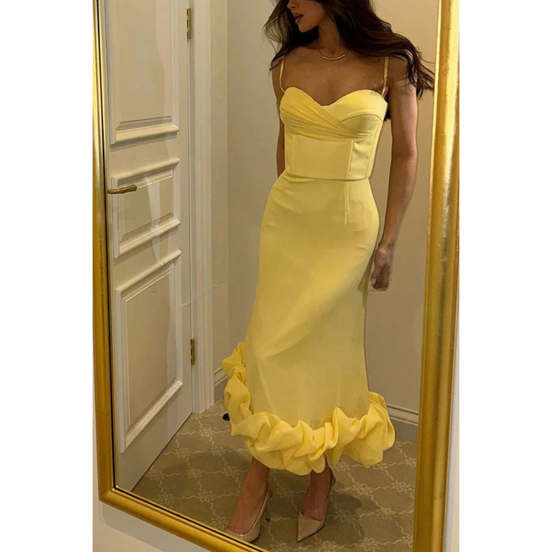 Claudia - Romantic Ruched Slip Dress