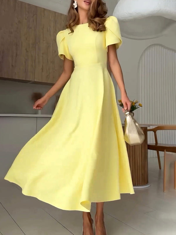 Lusifa - Elegant High Neck Dress