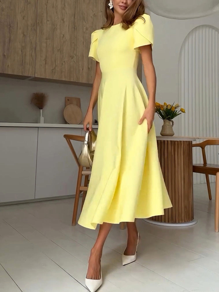 Lusifa - Elegant High Neck Dress