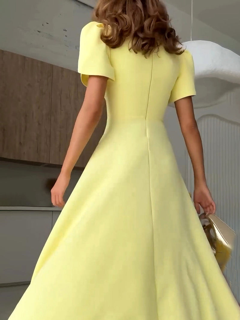 Lusifa - Elegant High Neck Dress