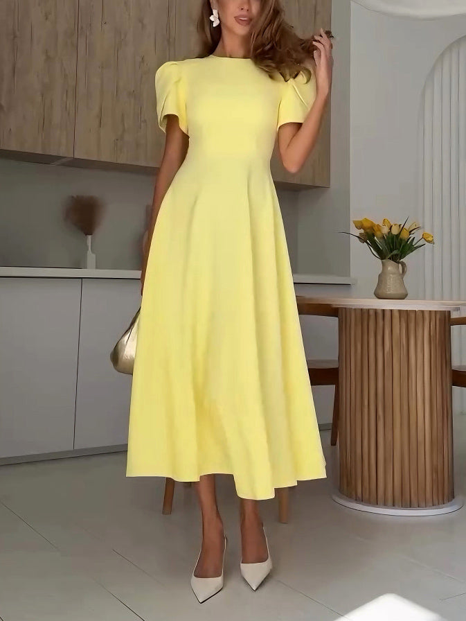 Lusifa - Elegant High Neck Dress