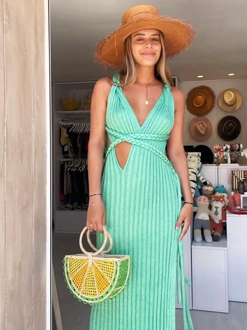 Reverie - Elegant Knit Maxi Dress