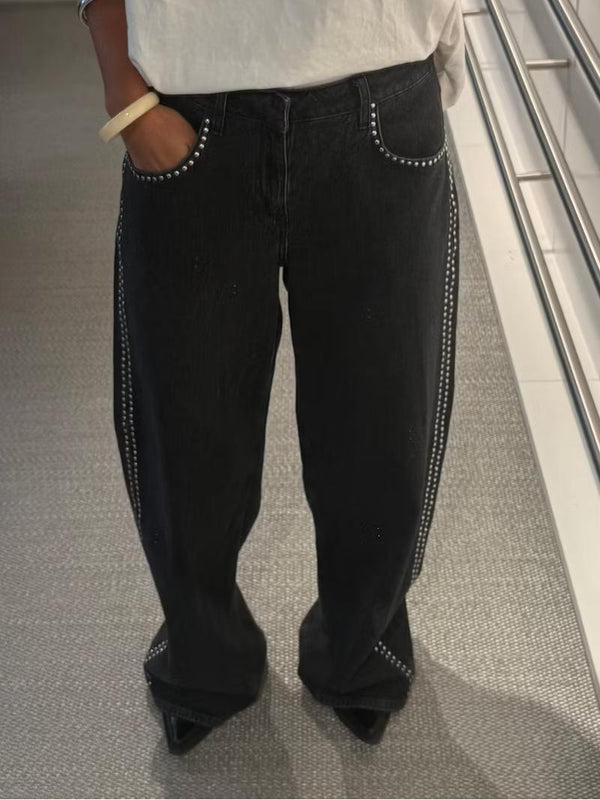 Abbie - Wide Mid-Waisted Jeans