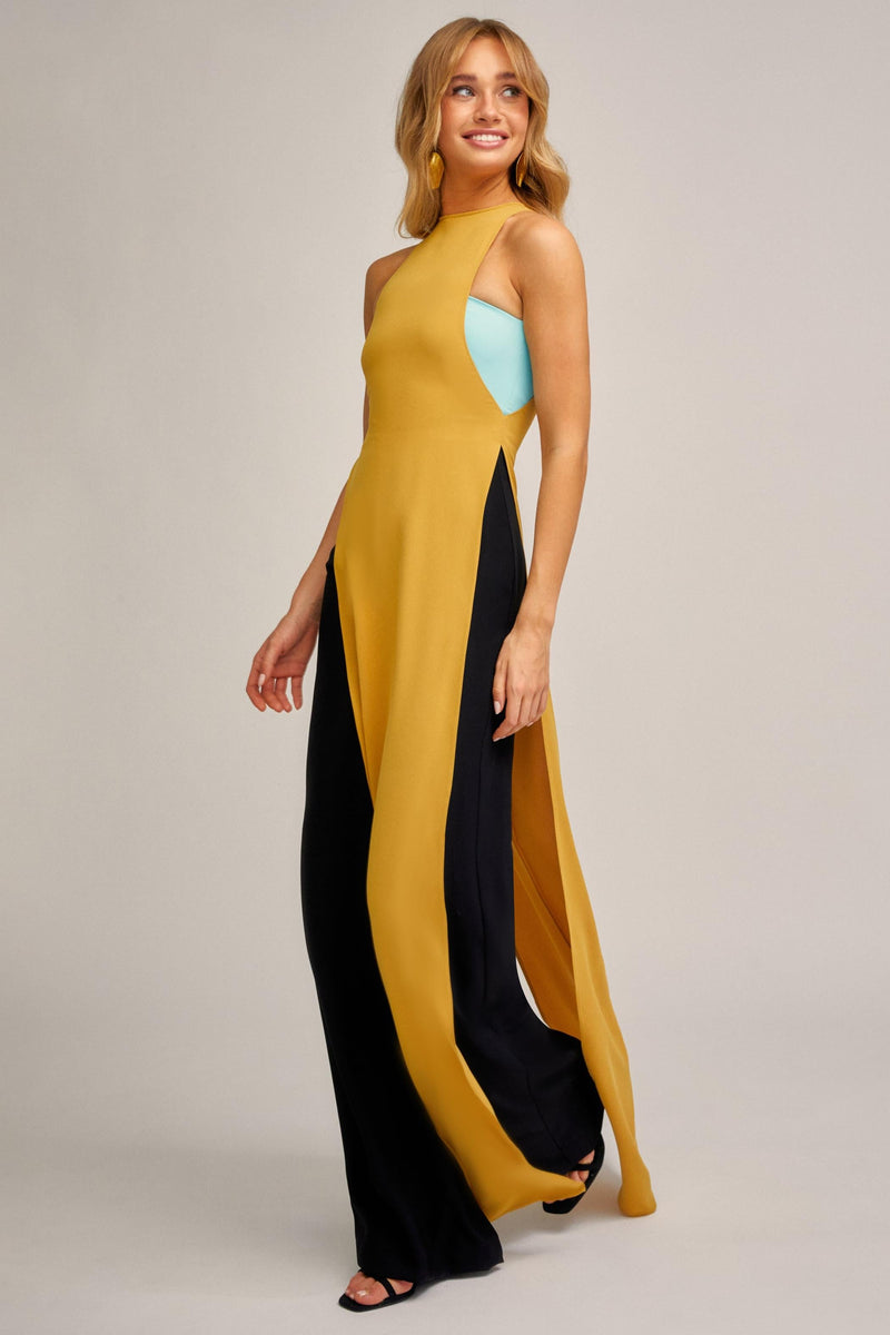 Jessica - Elegant Turquoise Jumpsuit Dress