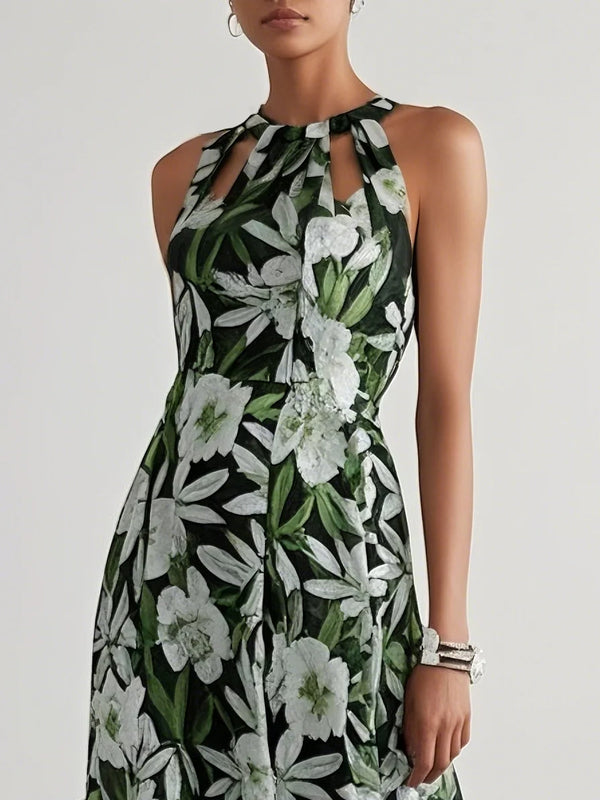 Giona - Green Floral Maxi Dress