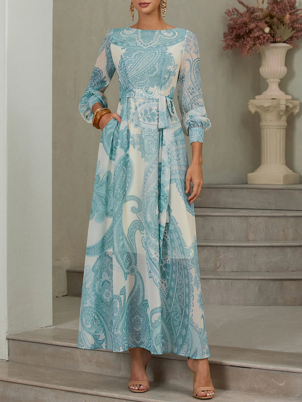 Solia - Floral Chiffon Maxi Dress