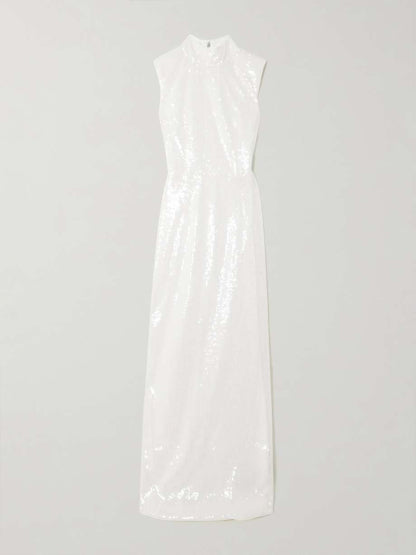 Carlott - Sequined Sleeveless Maxi Dress