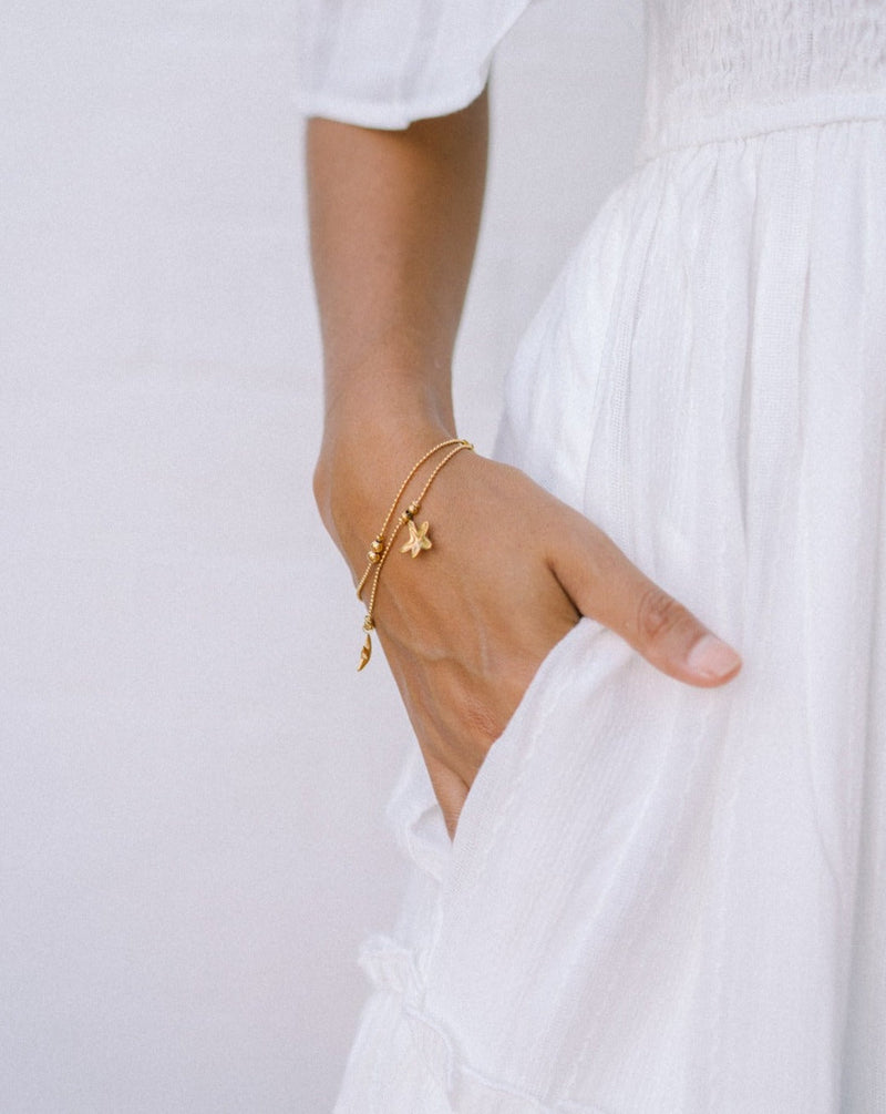 Starla Gold Starfish Layered Bracelet