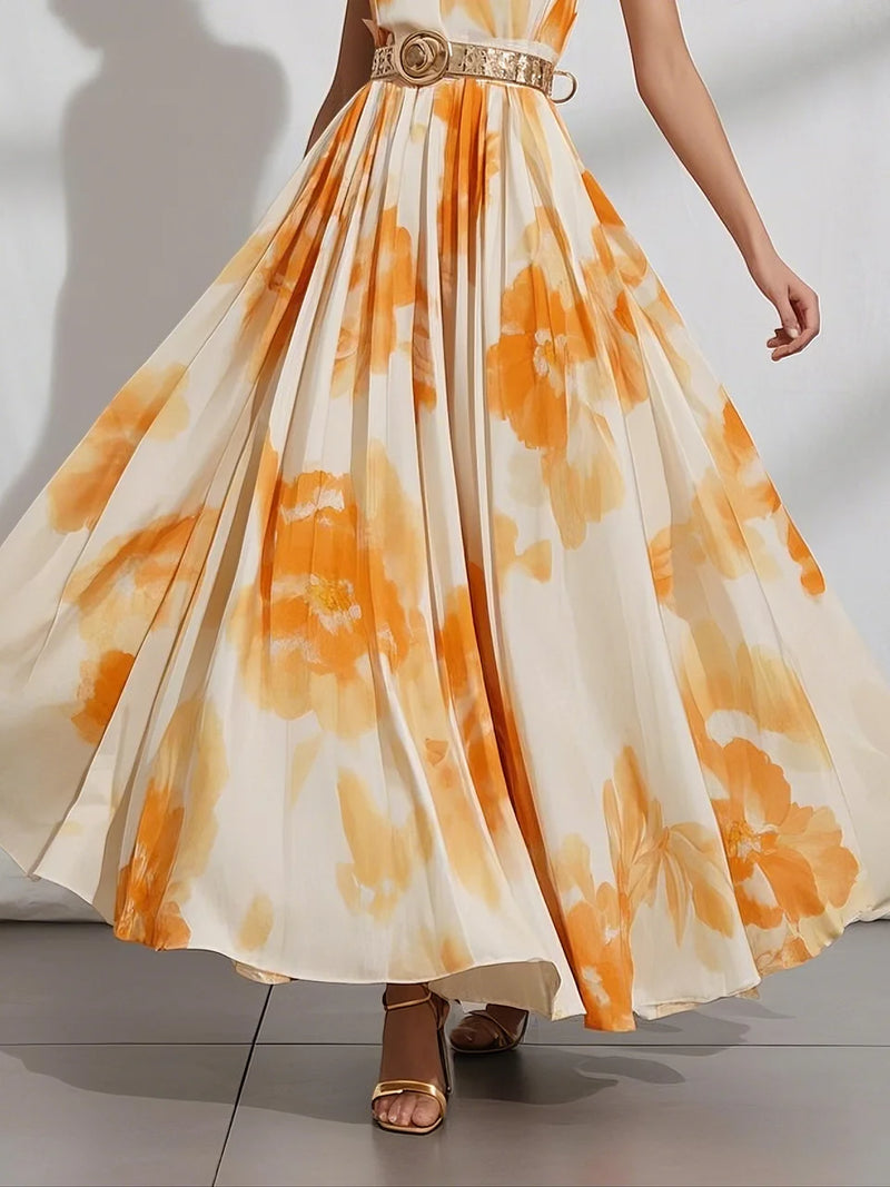 Ava - Chiffon Sleeveless Maxi Dress
