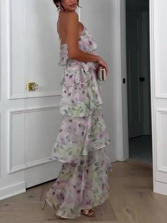 Carlotte - Multi Layered Ruffle Dress