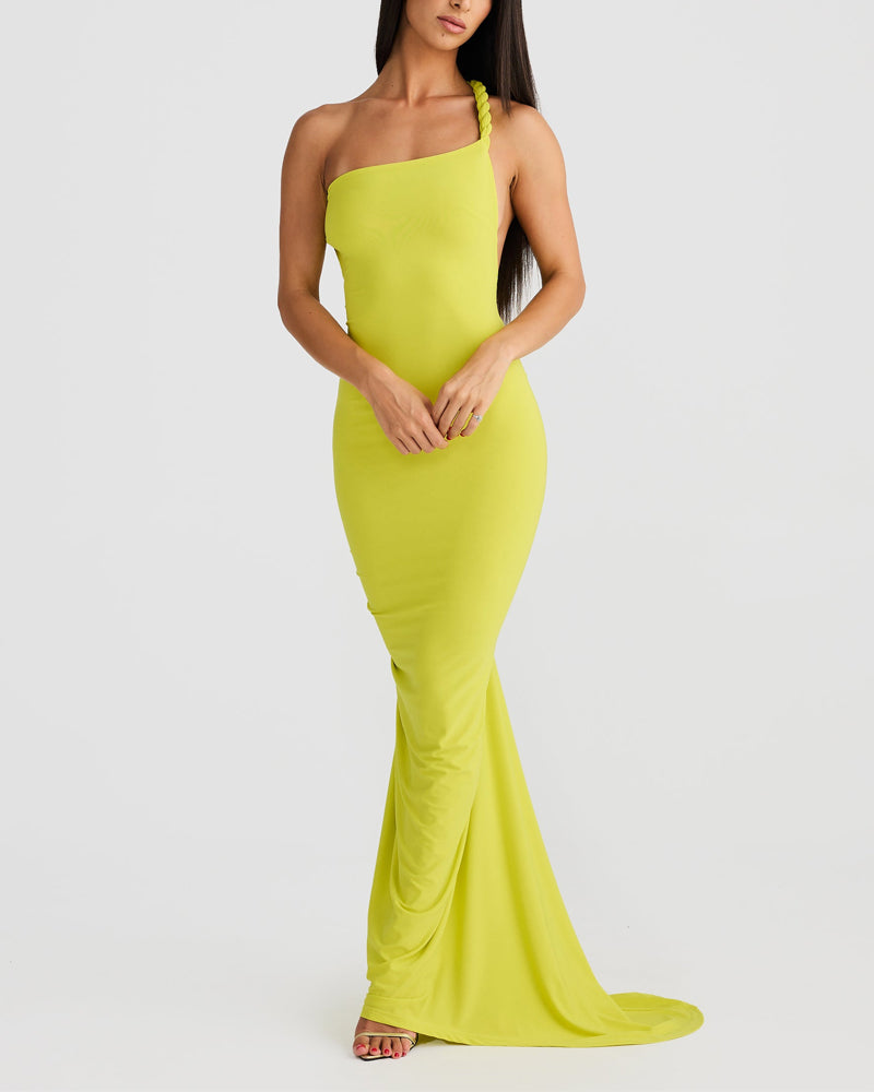 Valeria - Luxury Backless Woven Dress