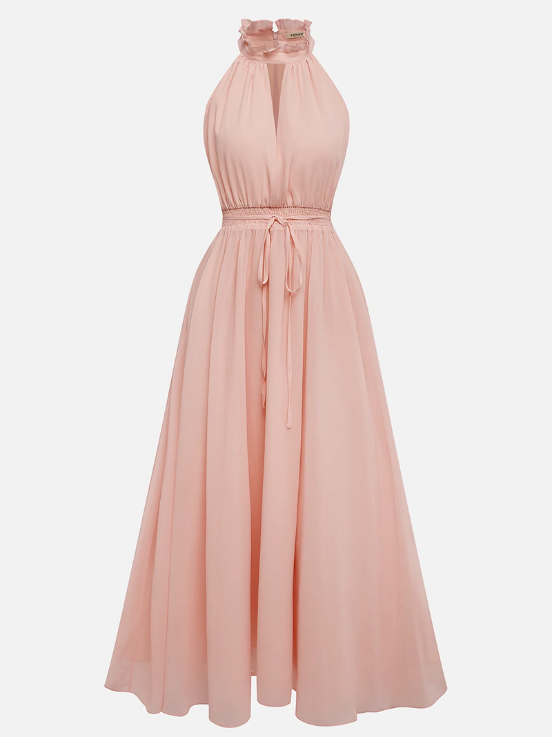Aarya - Scramble Chiffon Lotus Dress
