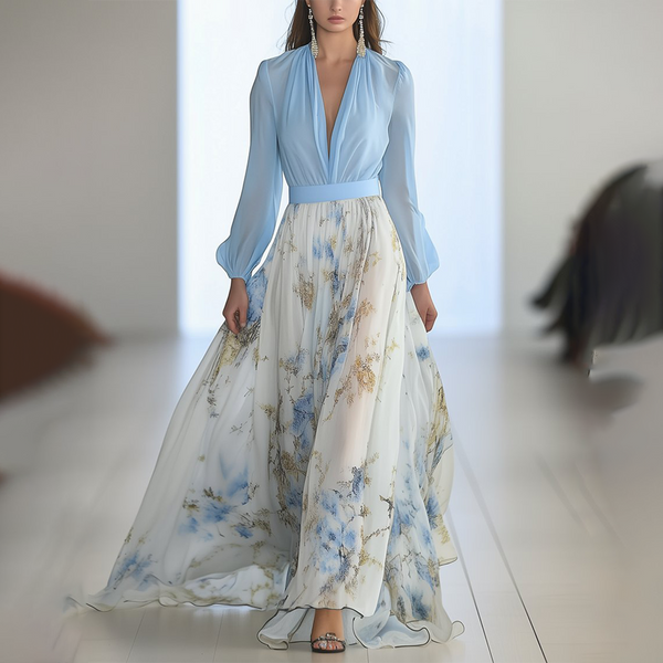 Zarla - Floral Print Maxi Dress