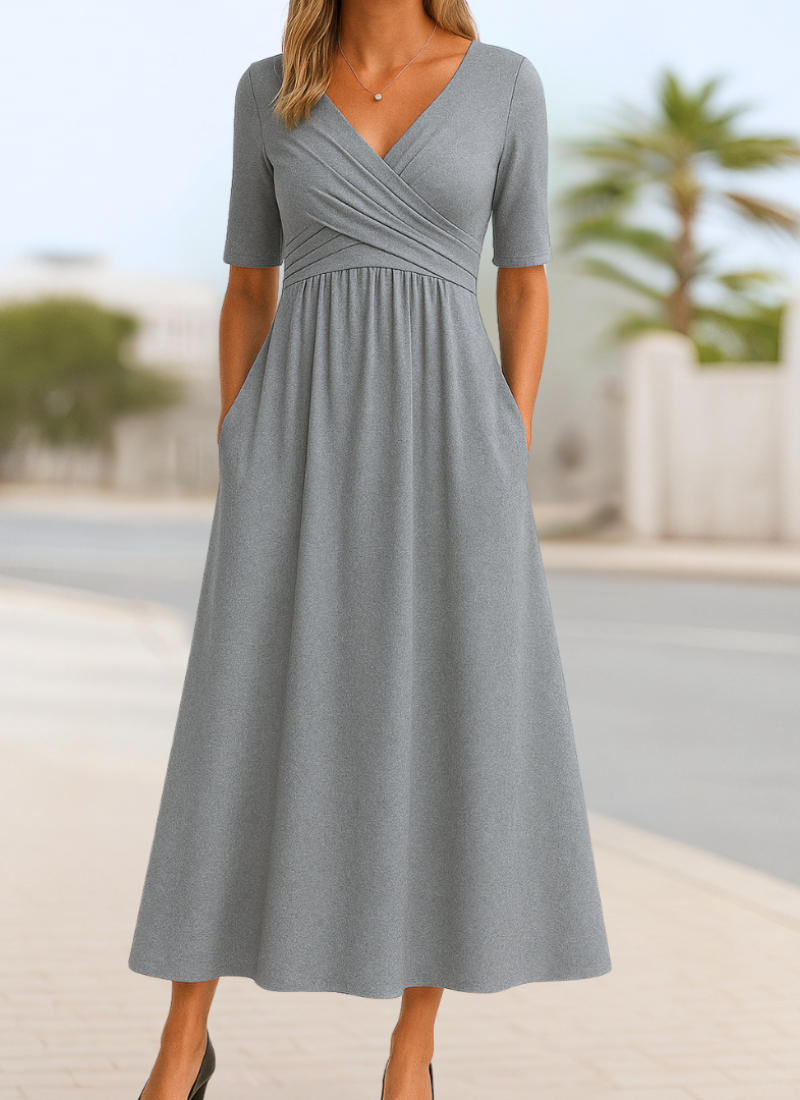 Monica - Elegant Stylish Crossover Dress