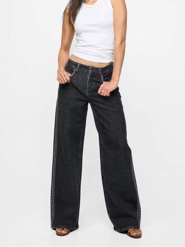 Abbie - Wide Mid-Waisted Jeans