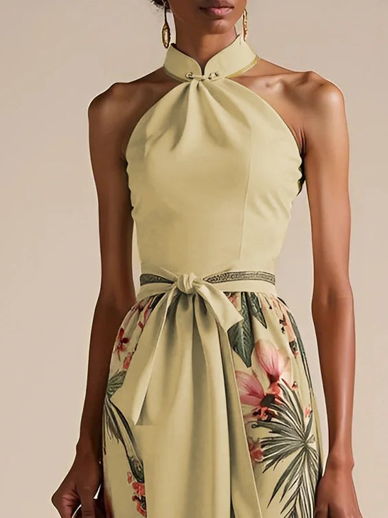 Avanie - Classic Bow Halter Dress