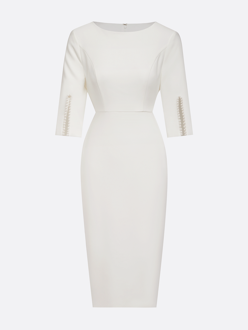 Perela - Classic Pearls Midi Dress