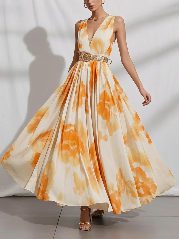 Ava - Chiffon Sleeveless Maxi Dress