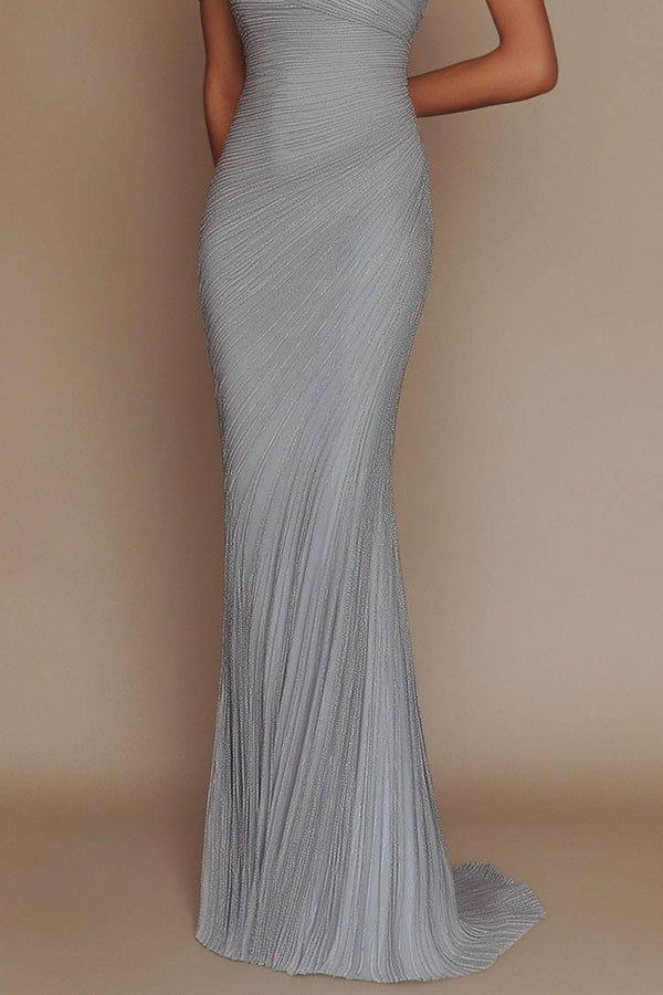 Nova - One Shoulder Glitter Dress