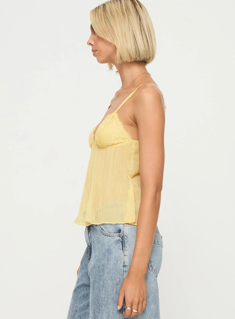 Carla - Soft Lace Pleated Top