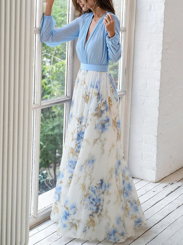Zarla - Floral Print Maxi Dress
