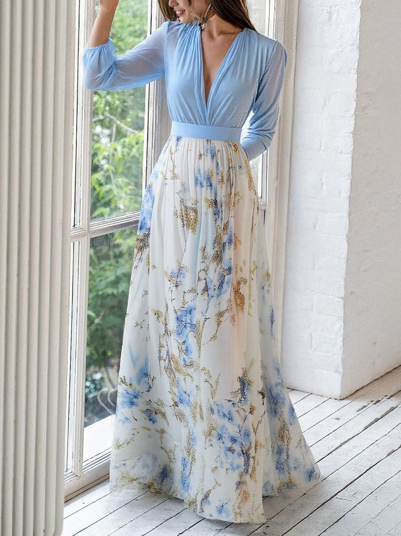 Zarla - Floral Print Maxi Dress