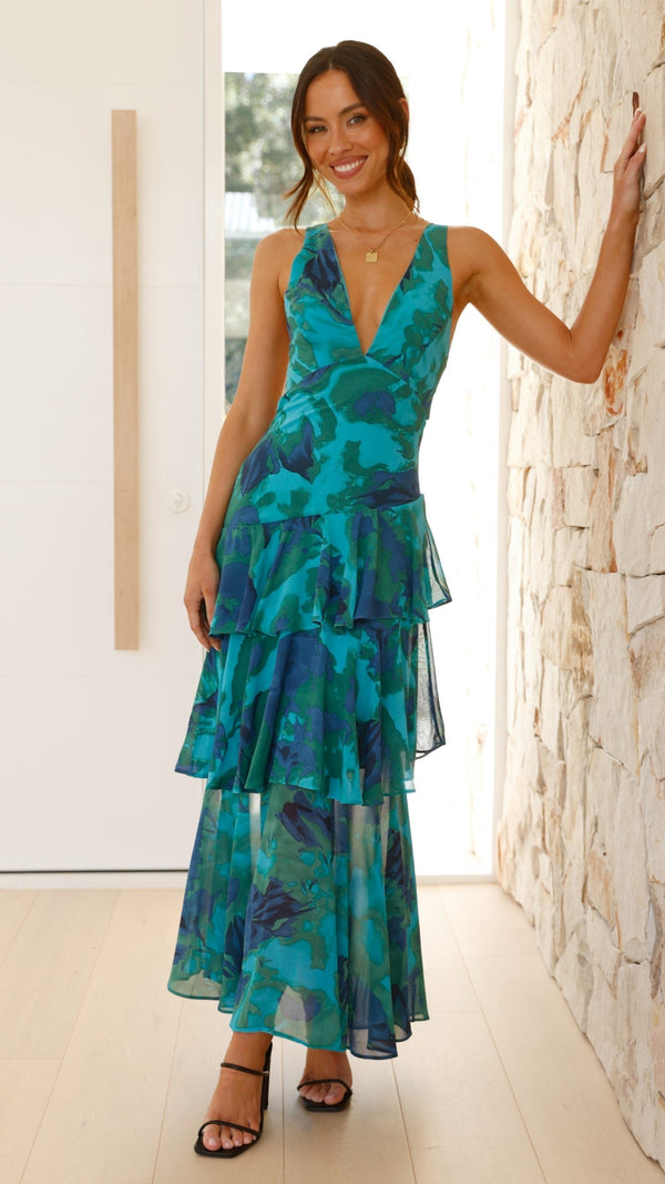 Dorotea - Luxe Floral Maxi Dress