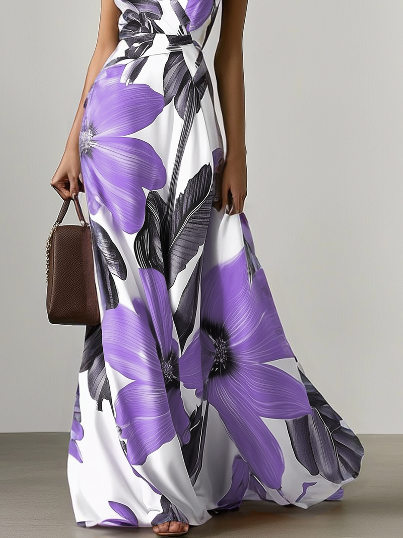 Olivia - Floral Classic Sleeveless Dress