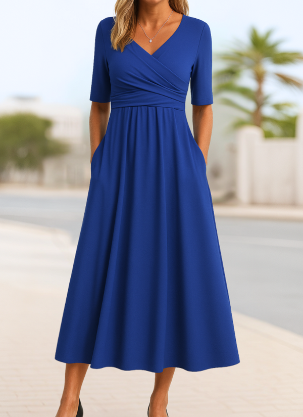 Monica - Elegant Stylish Crossover Dress