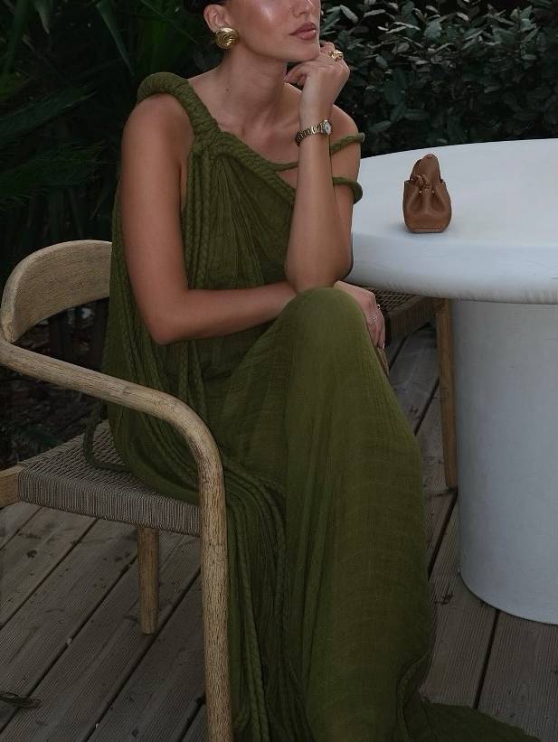 Zainab - Braided Design Maxi Dress