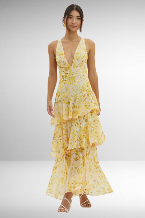 Dorotea - Luxe Floral Maxi Dress