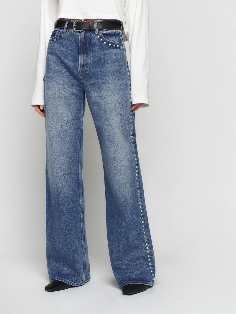 Cary - High Rise Wide Leg Jeans
