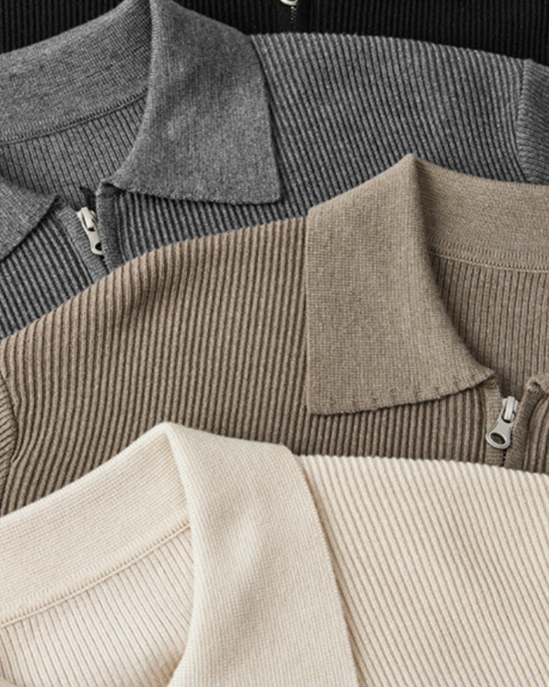 Jake Old Money - Premium Zip Sweater