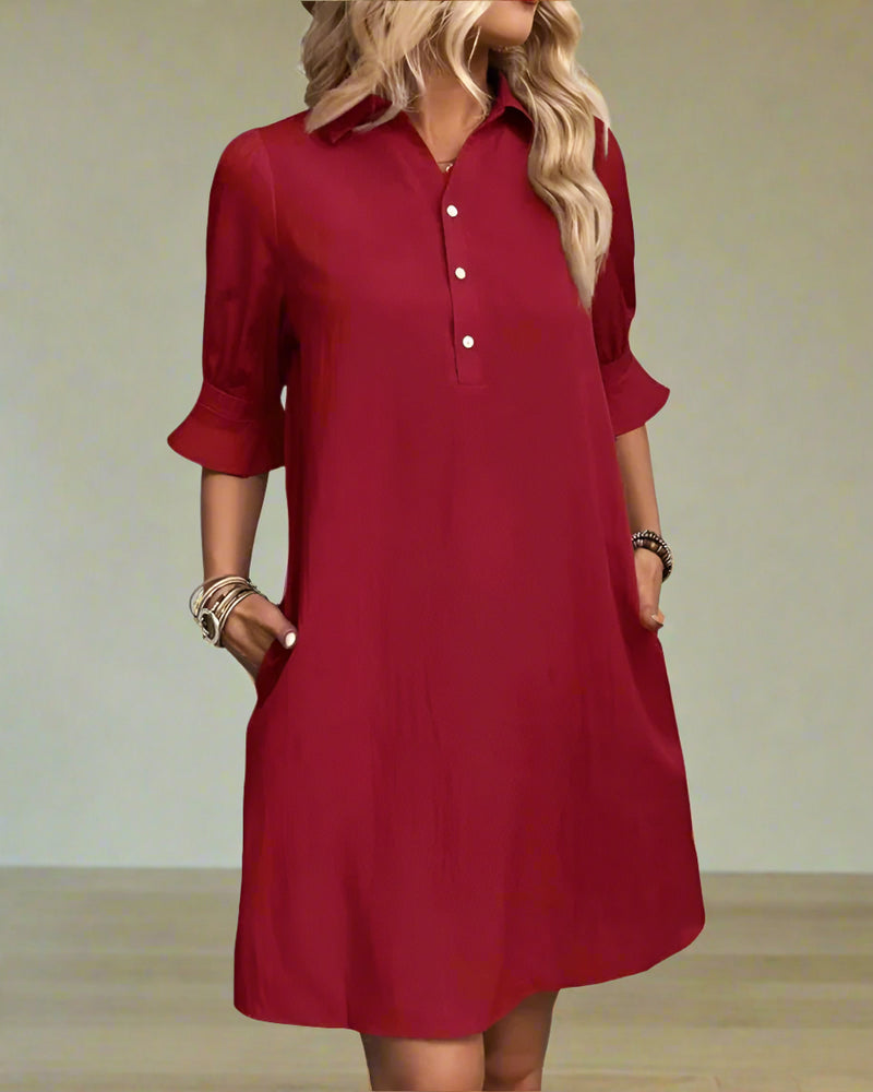 Franchesa - Casual Elegant Midi Dress